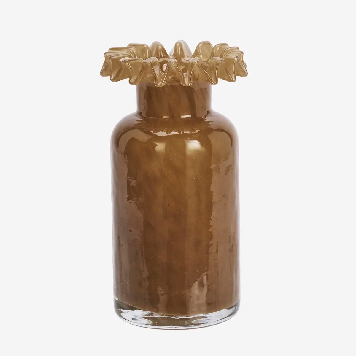 Glass Vase, Caramel