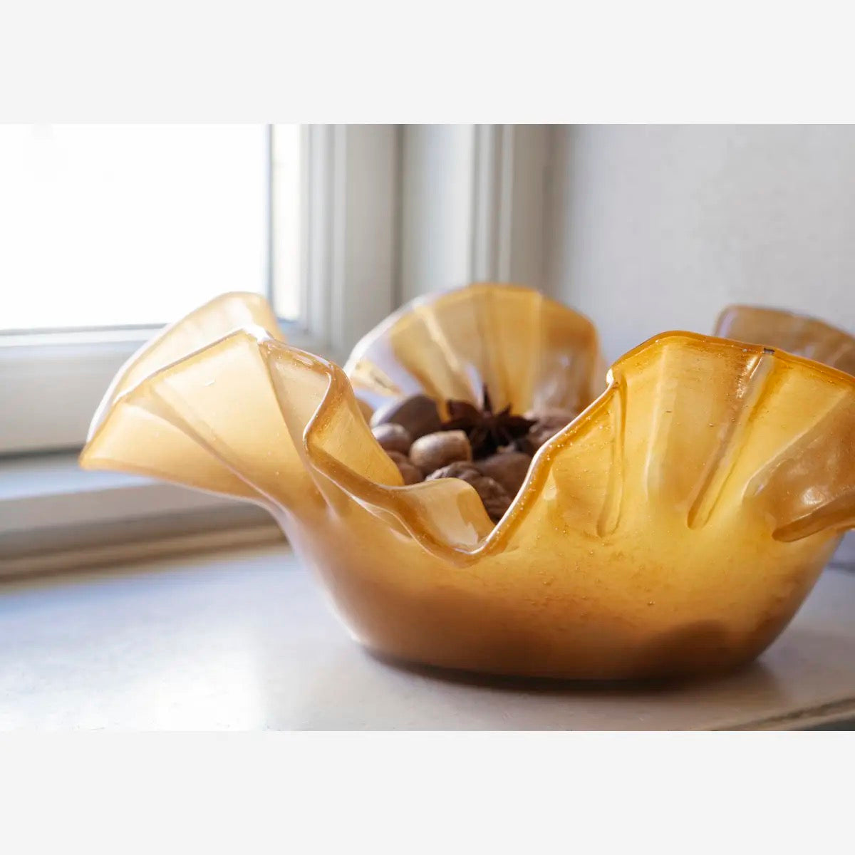 Glass Bowl, Caramel