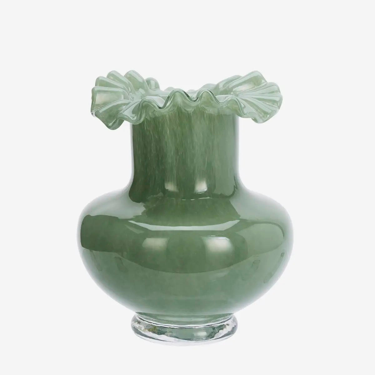 Glass Vase in Green