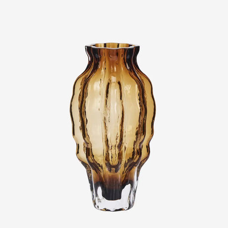 Glass Vase in Brown
