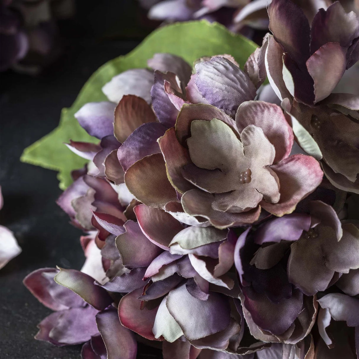 Abigail Ahern - Artificial Hydrangea, Bunch, Damson