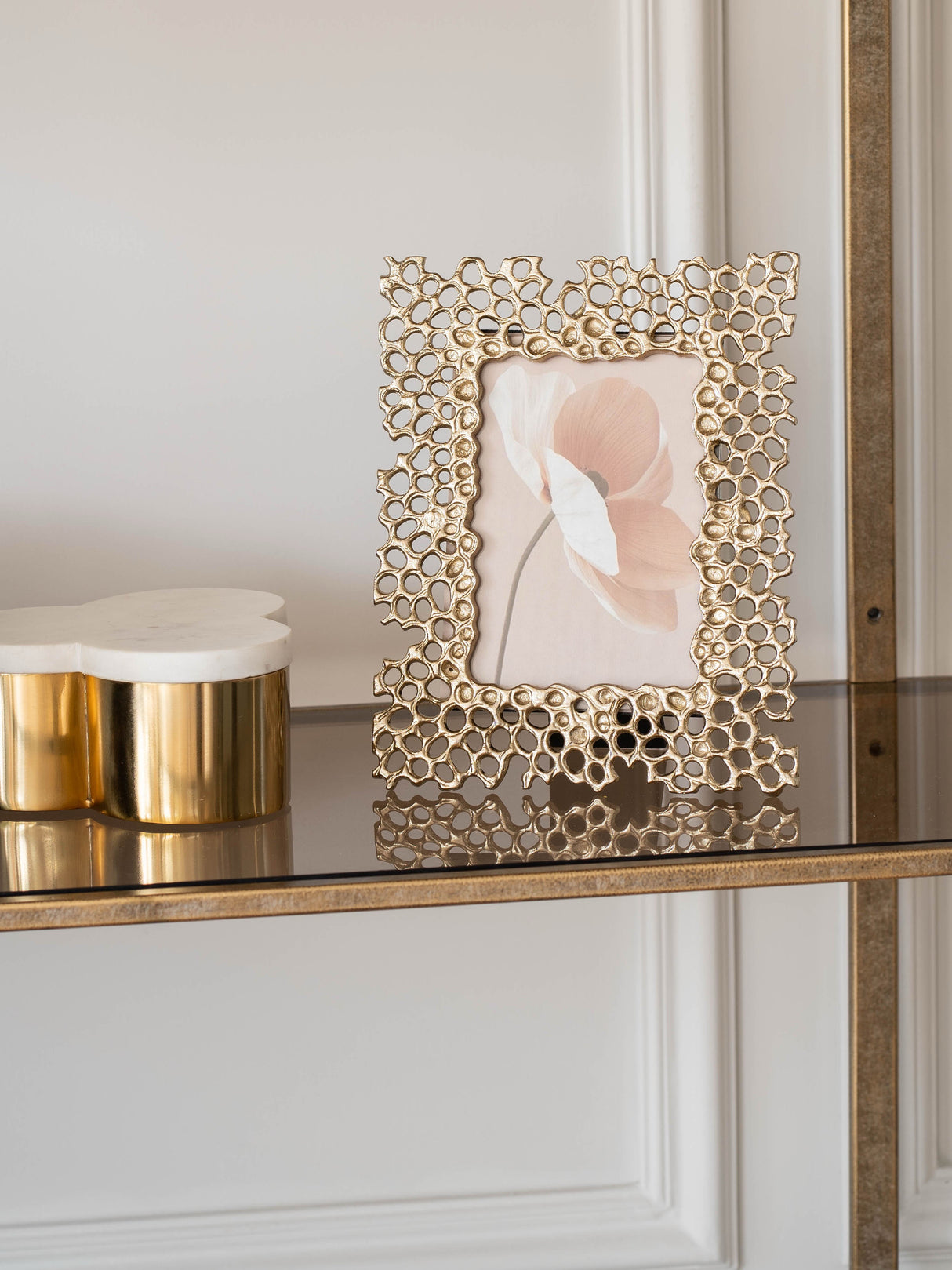 LIBRA MIEL CAST ALUMINIUM PHOTO FRAME 4X6