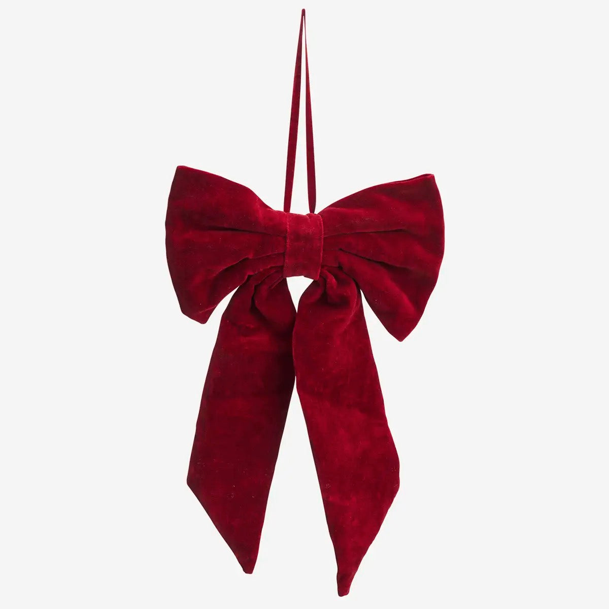 Deep Red Velvet bow