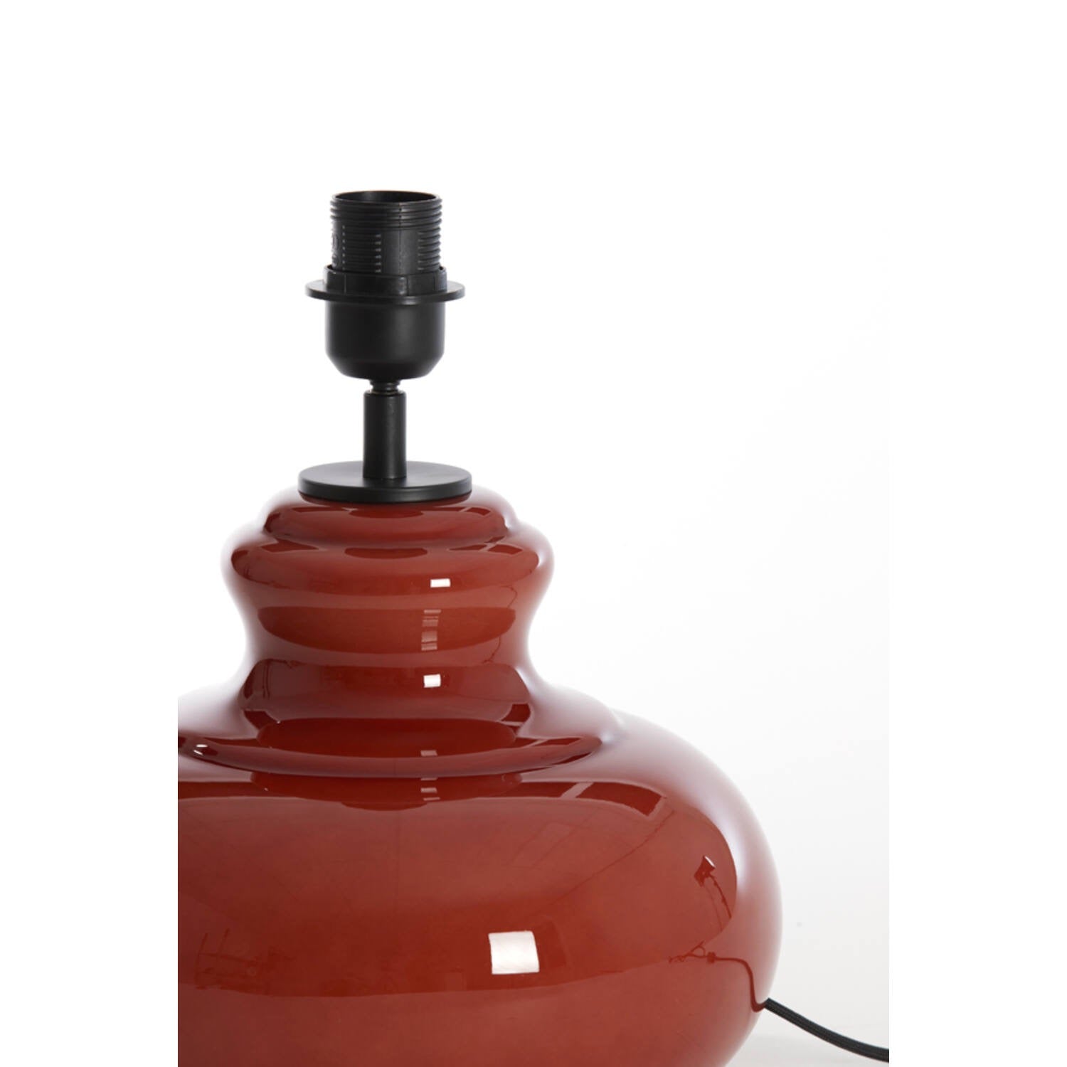 Light and Living - Small Lamp base VERDE glass brown