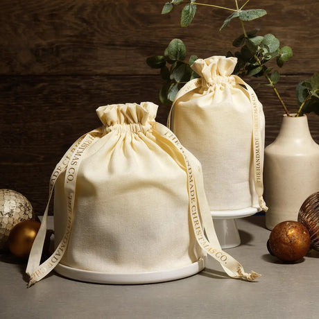 Luxury Handmade Winter Botanical Christmas Pillar Candle 3 wick