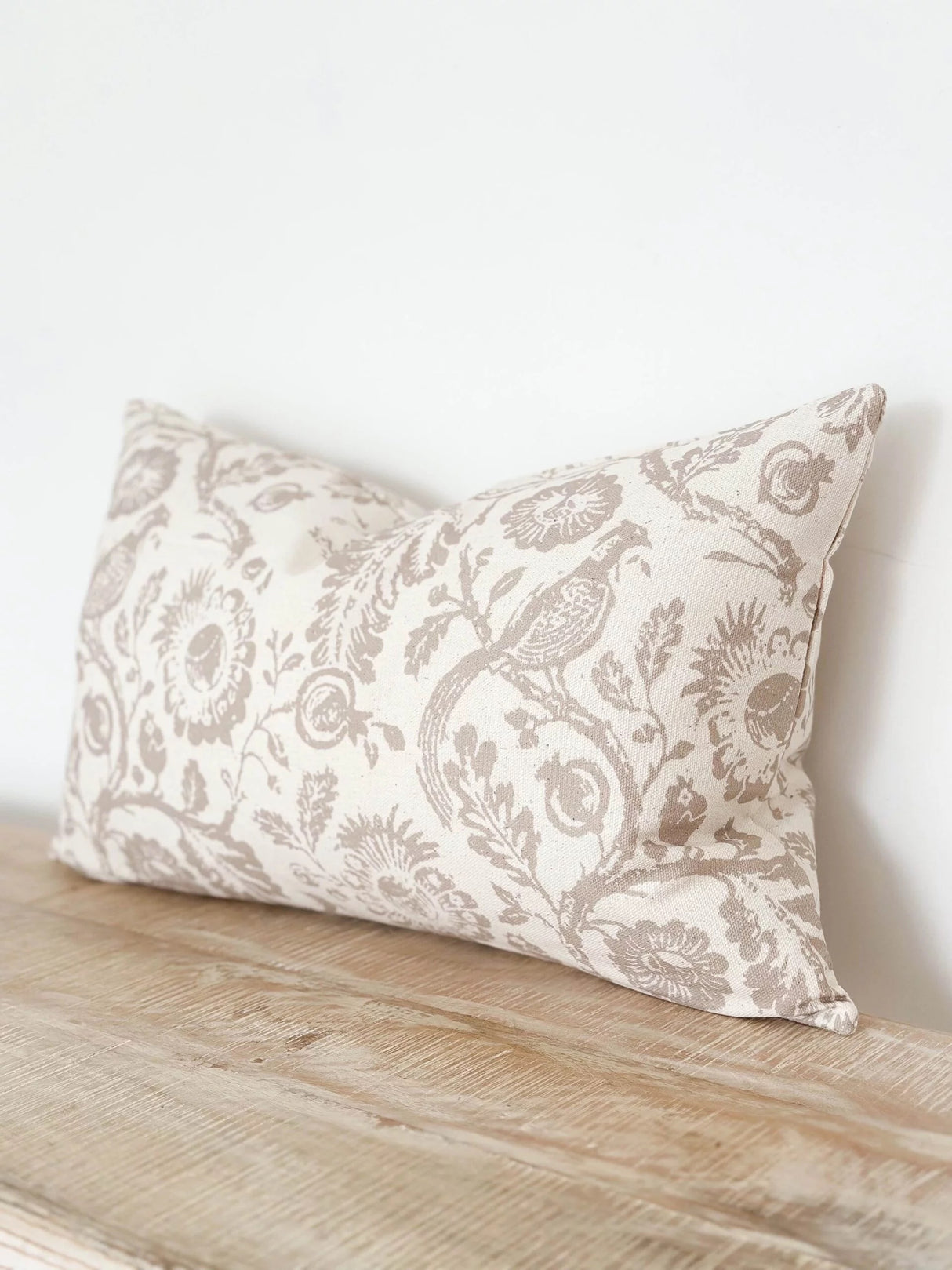 Aria Brown Print Cushion 50×30