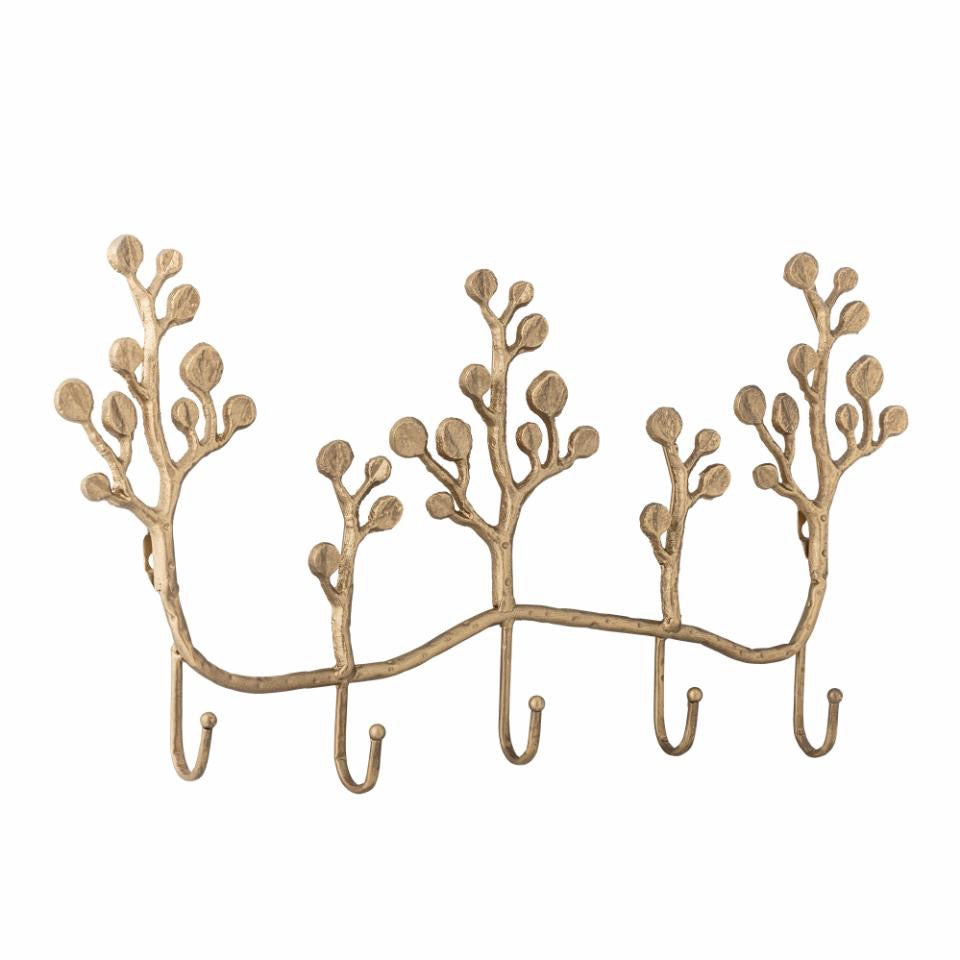 Padova Coat Rack, Brass, Metal