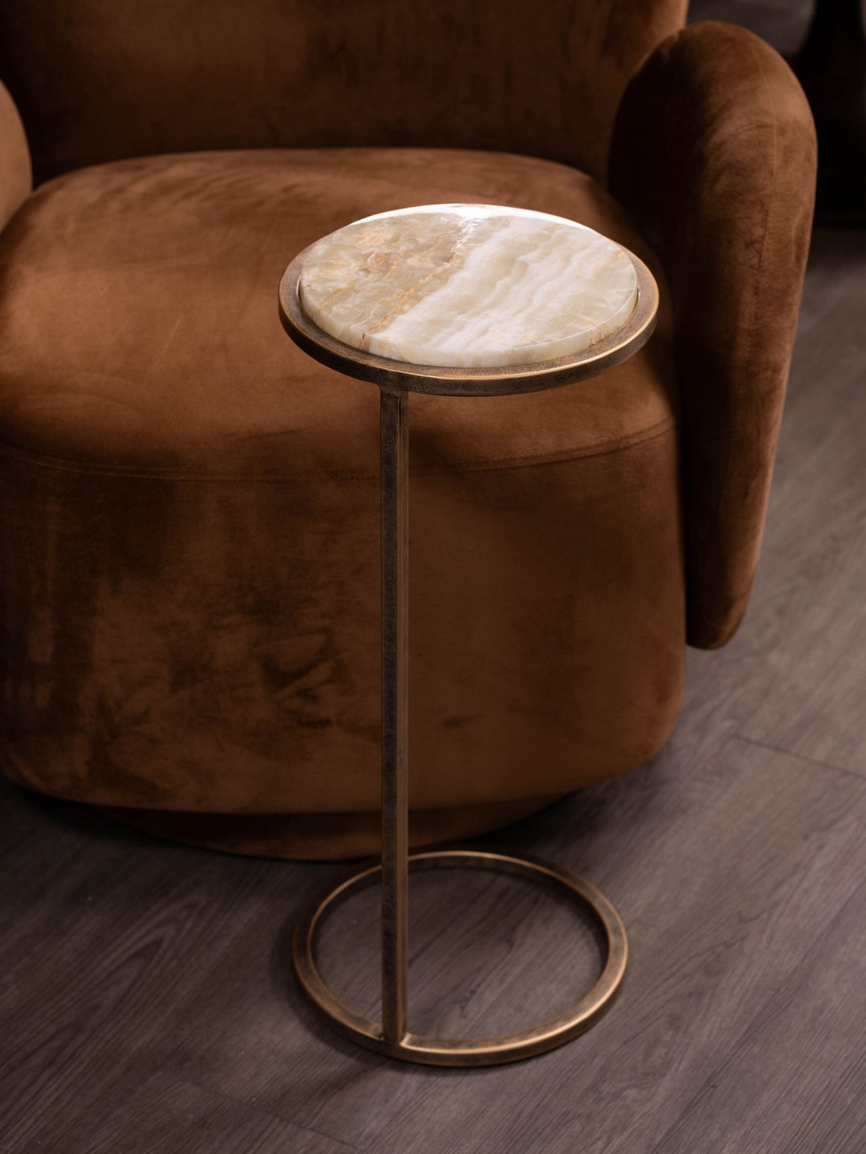 LIBRA - IOTA ACCENT TABLE GREEN ONYX