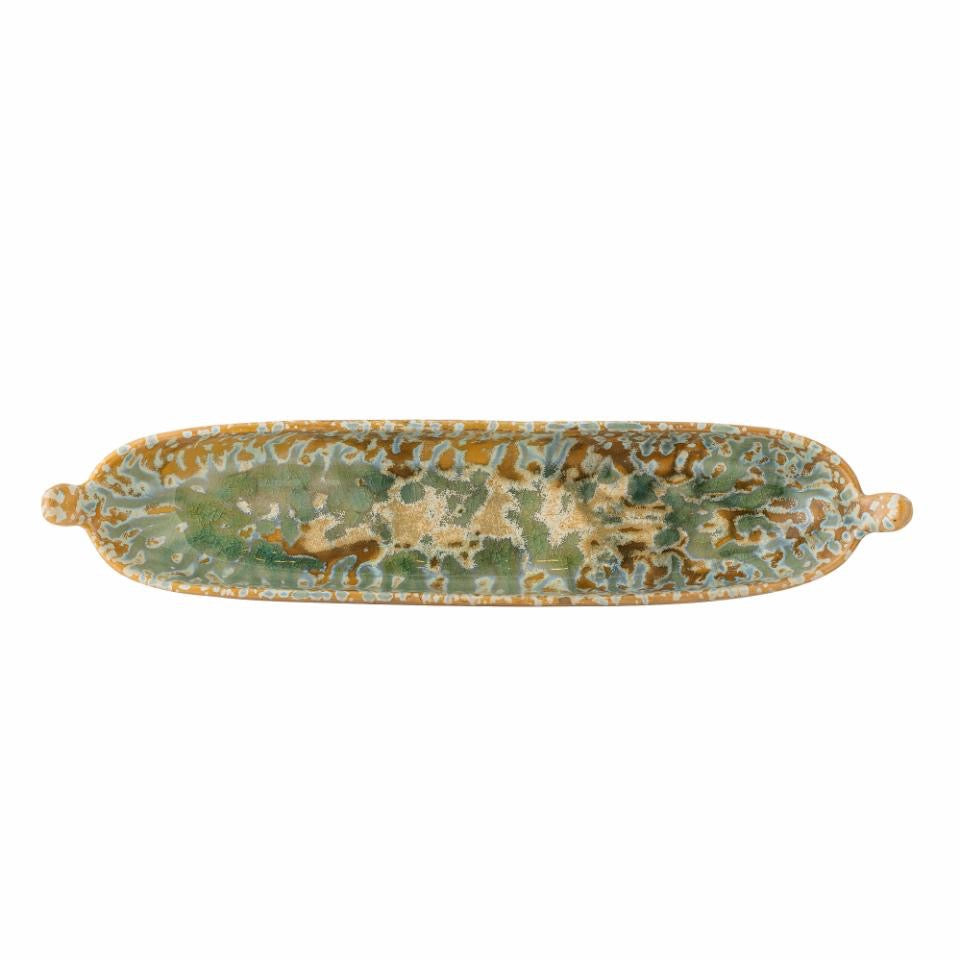 Milani Serving Plate, Green, Stoneware
