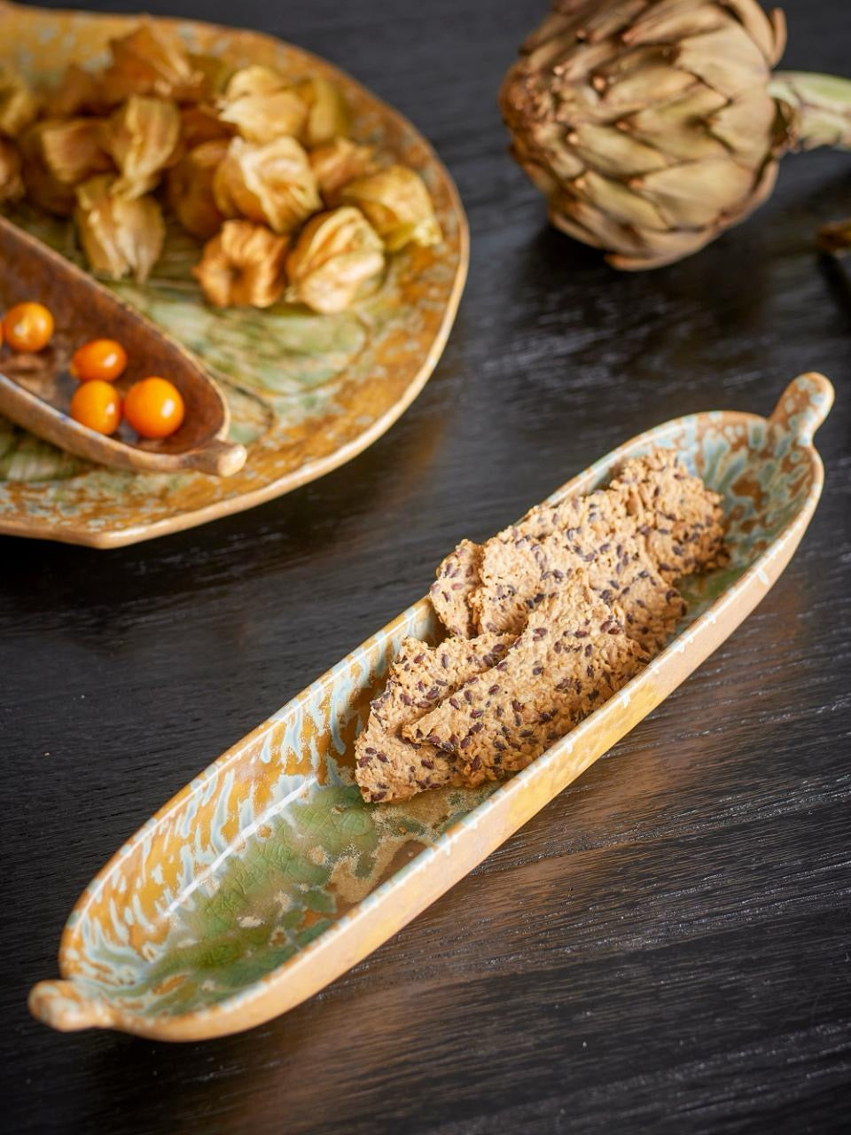 Milani Serving Plate, Green, Stoneware