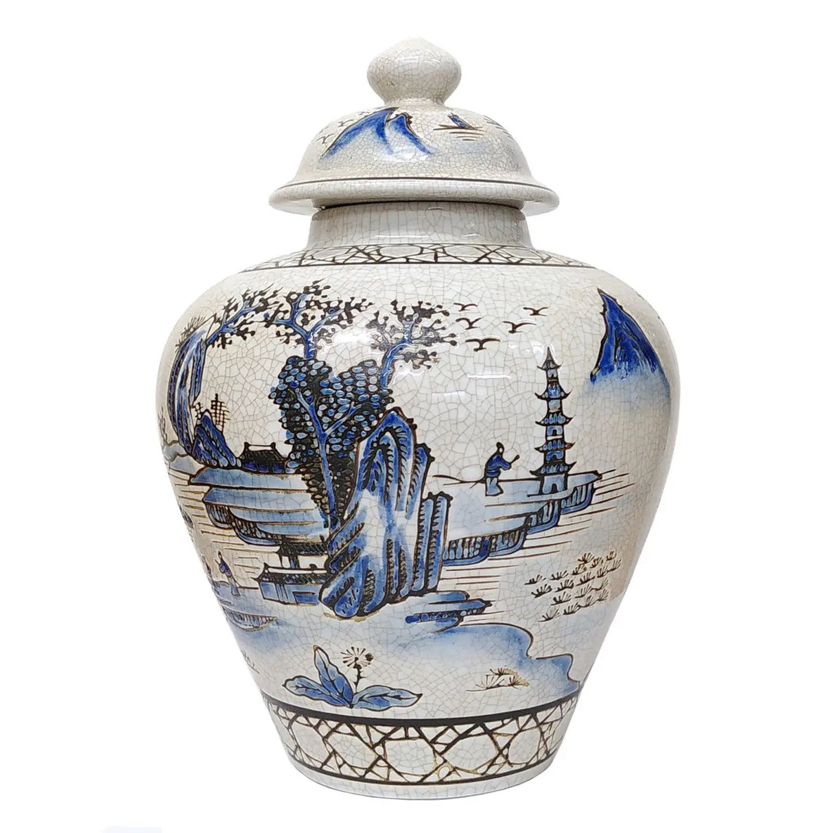 Ancient Landscape Ginger Jar