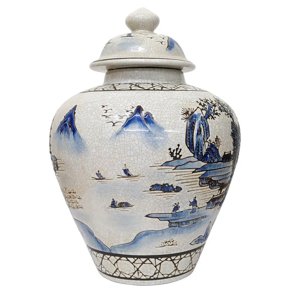 Ancient Landscape Ginger Jar