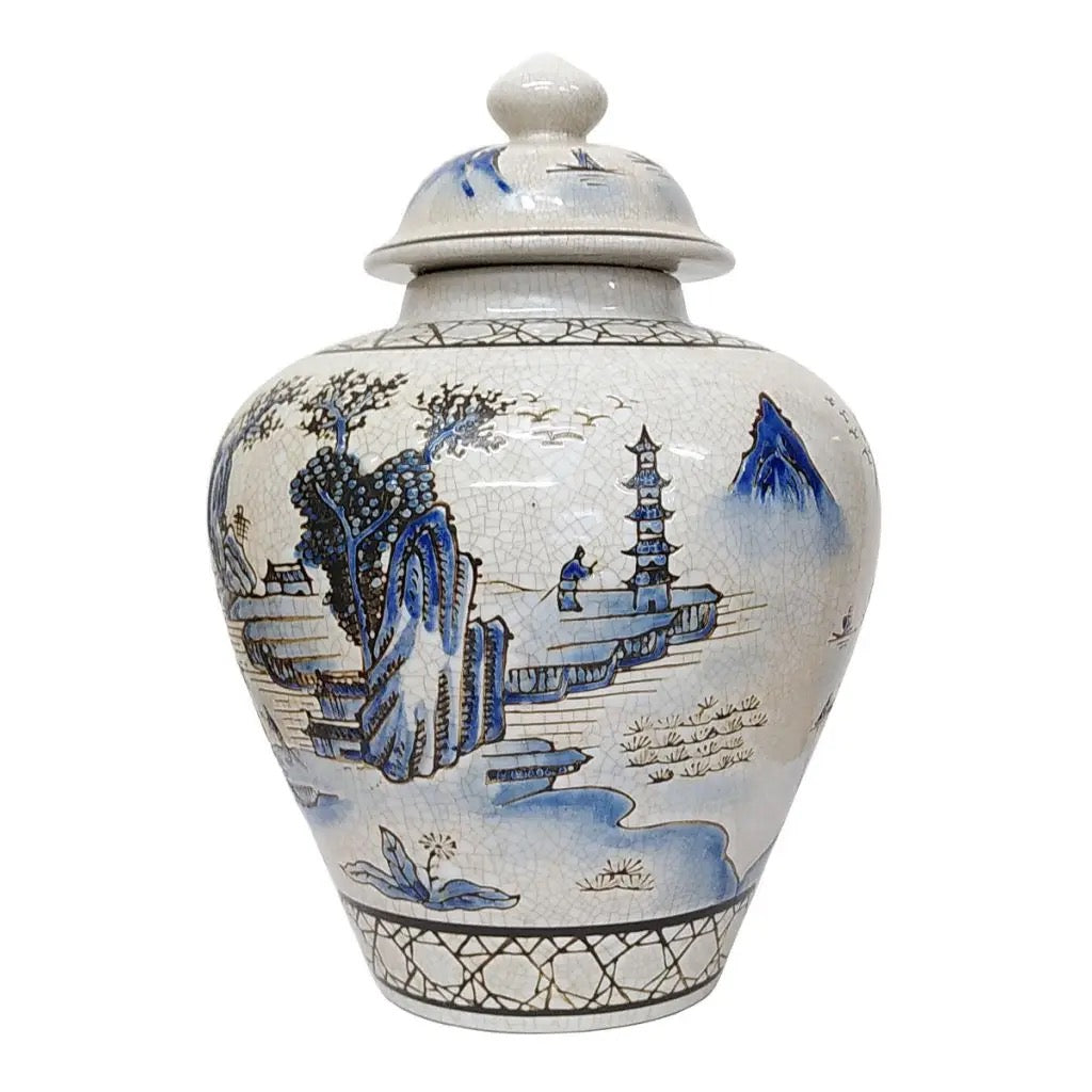 Ancient Landscape Ginger Jar