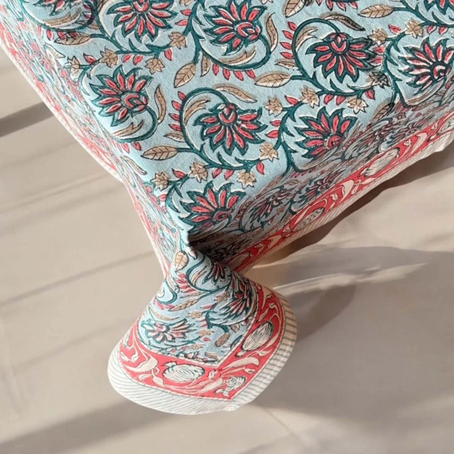 CHANDRA Cotton Hand Block Printed Tablecloth