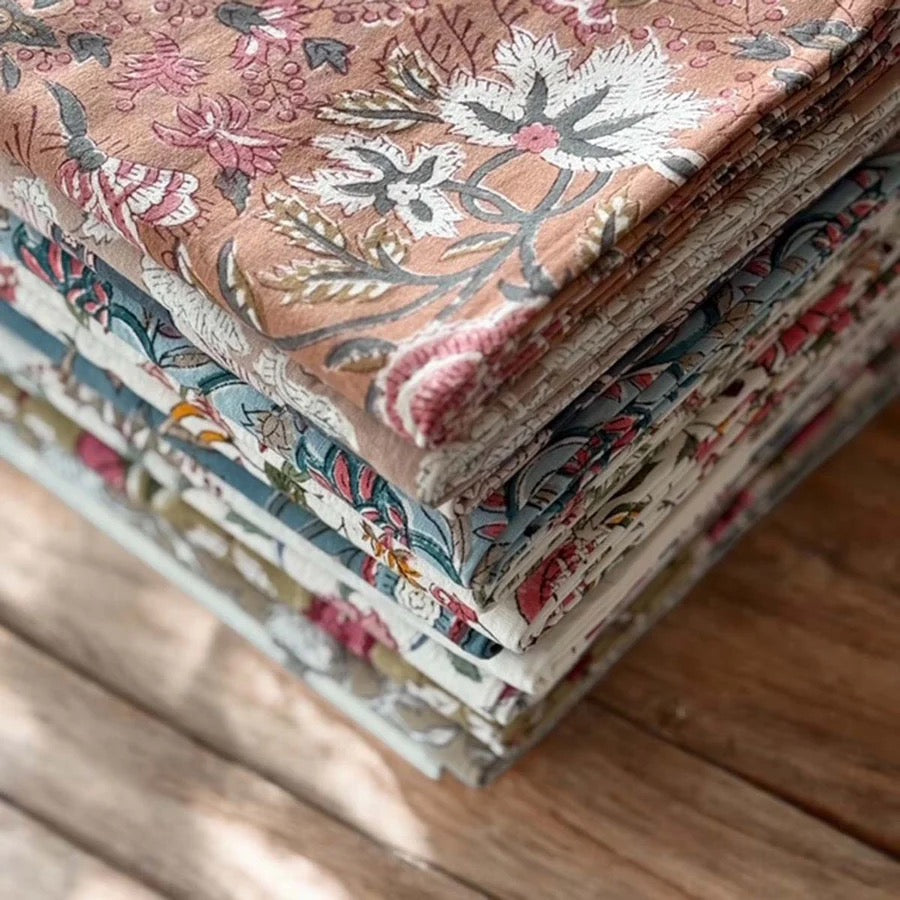 CHANDRA Cotton Hand Block Printed Tablecloth