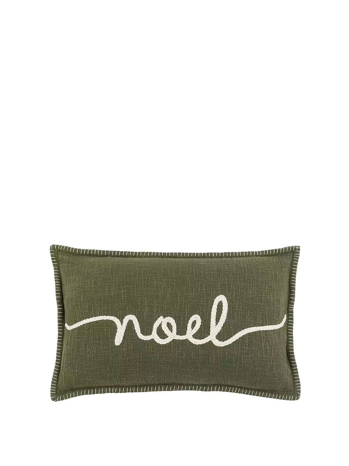 Noel Script Christmas Cushion 30X50cm