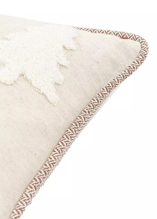 WOODLAND EMBROIDERED TREE CUSHION