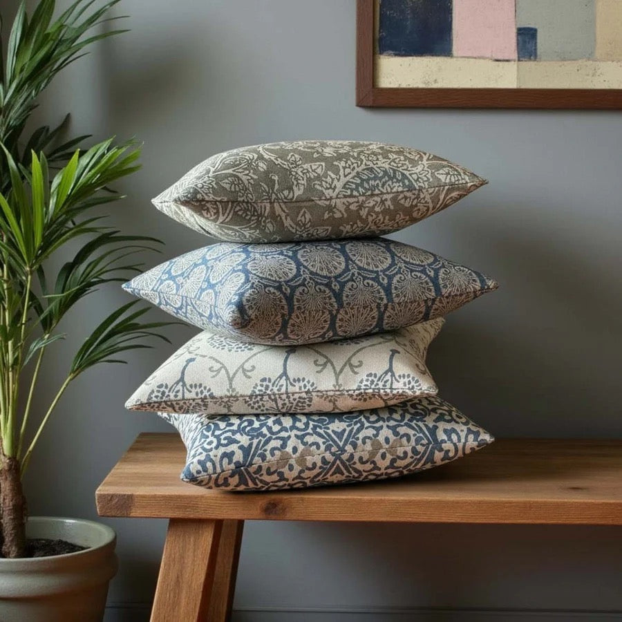 DREAM WEAVE GRN/BLUE CUSHION