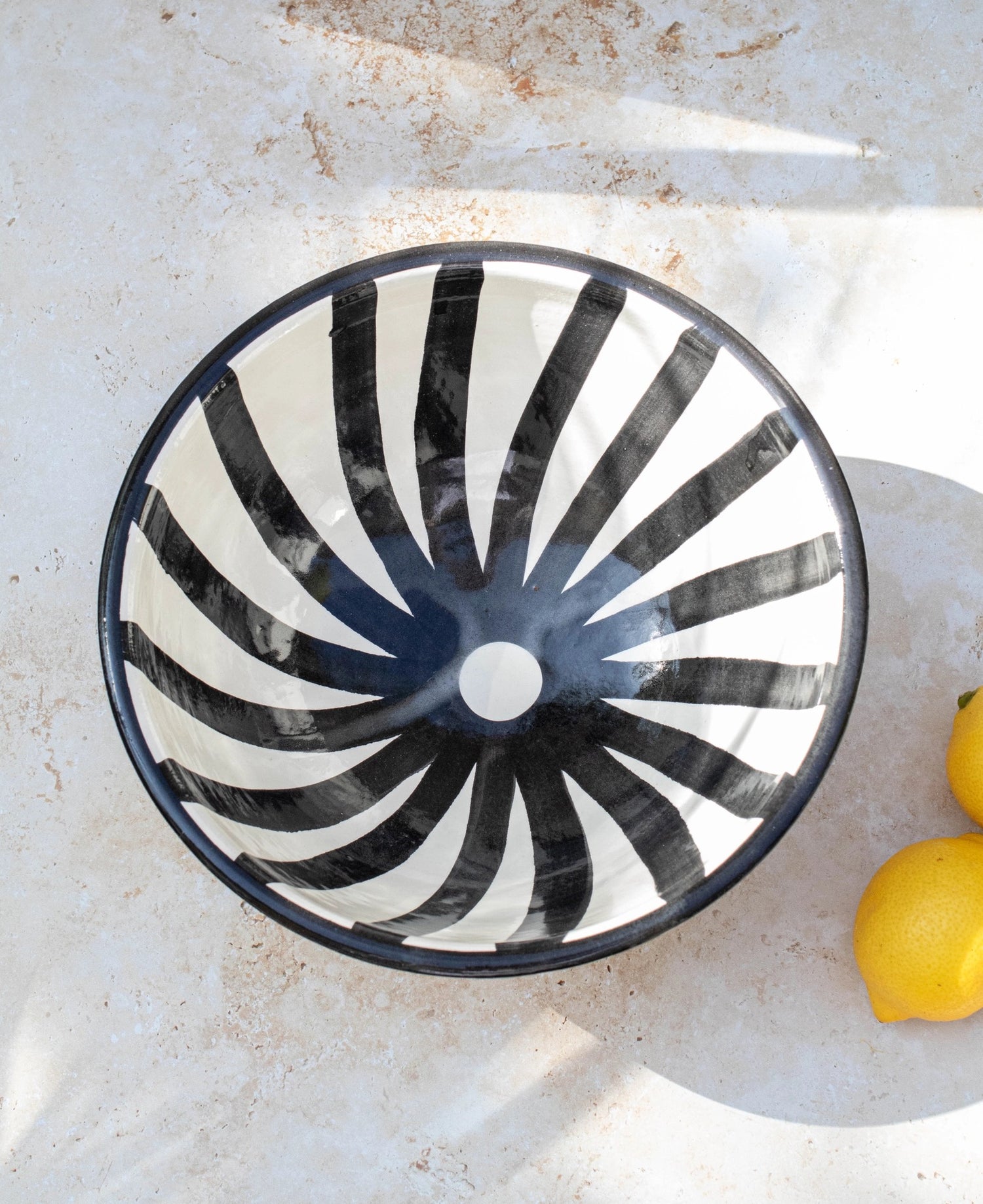 Large Handmade Moroccan Ceramic Bowls - 3 colours