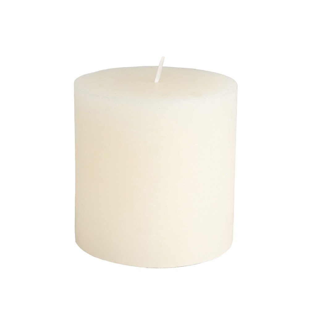 Rustic Pillar Candle IVORY  - 3 sizes
