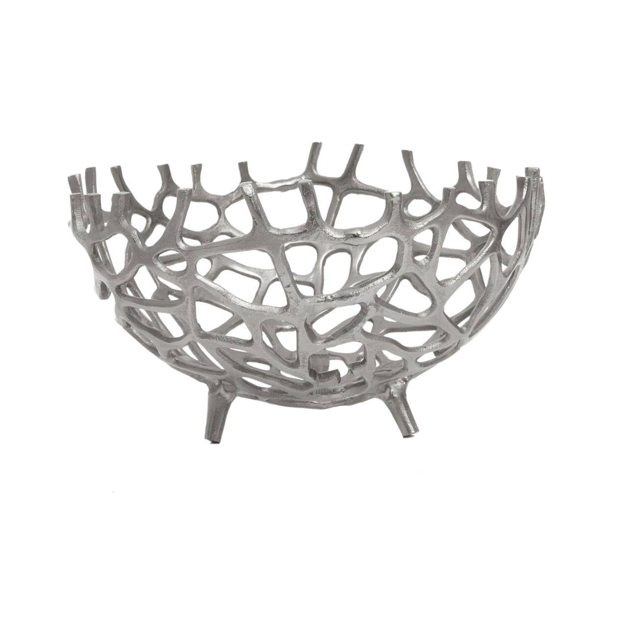 Prato  Coral Effect Bowl - 2 finishes Gold/Silver