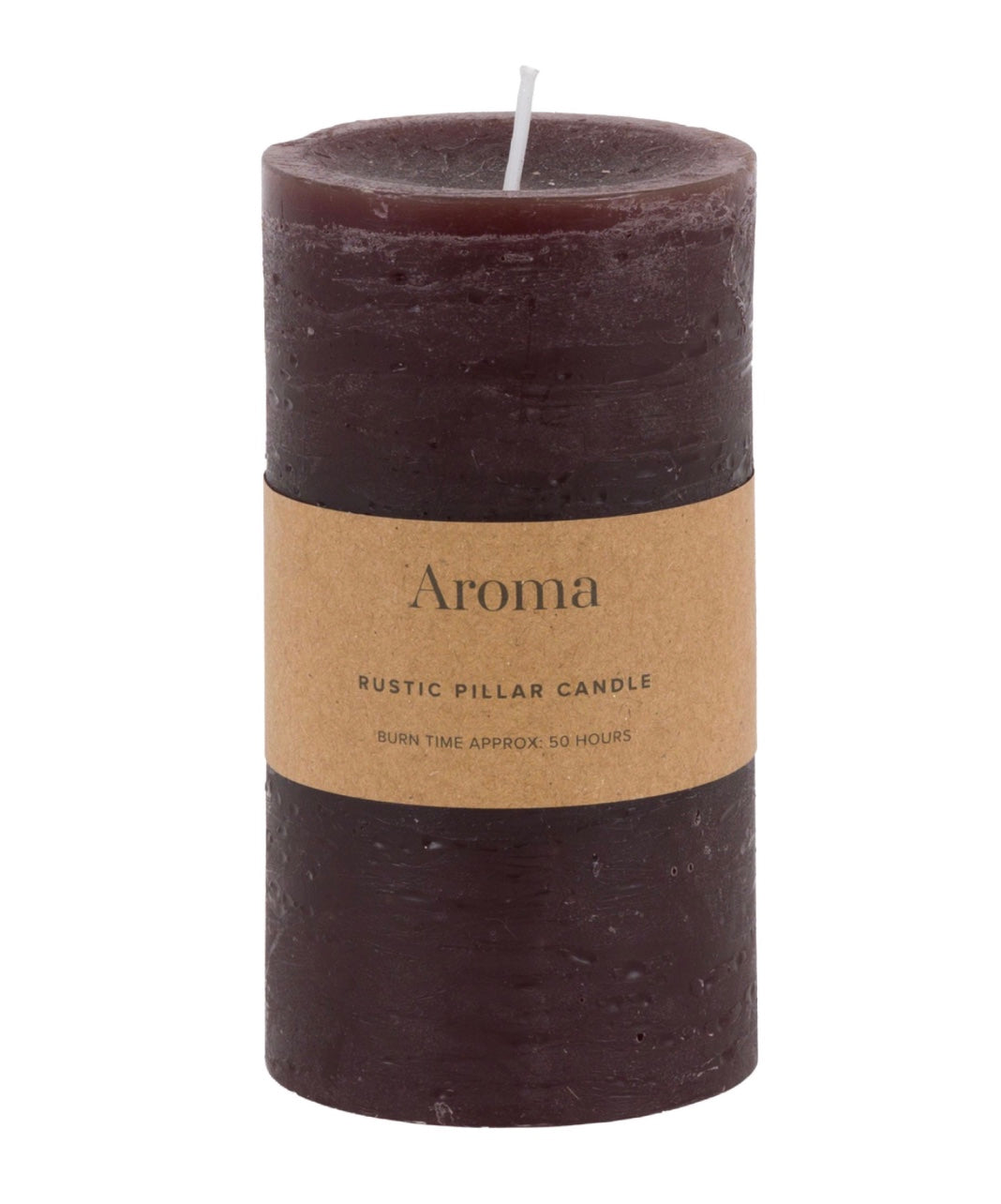 Pillar Candle Rustic - Espresso - 2 sizes