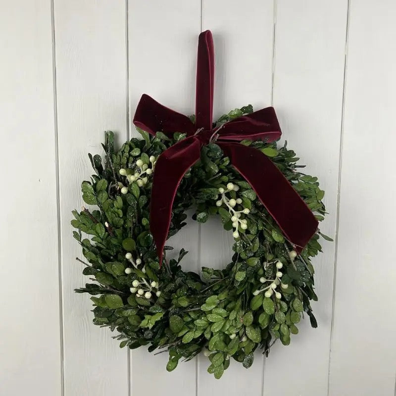 Mistletoe Wreath with Bow - 3 sizes