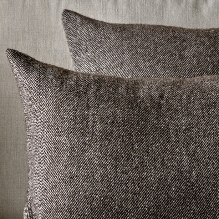 NKUKU - Dilli Wool Cushion Cover - Dark Brown - 2 Sizes