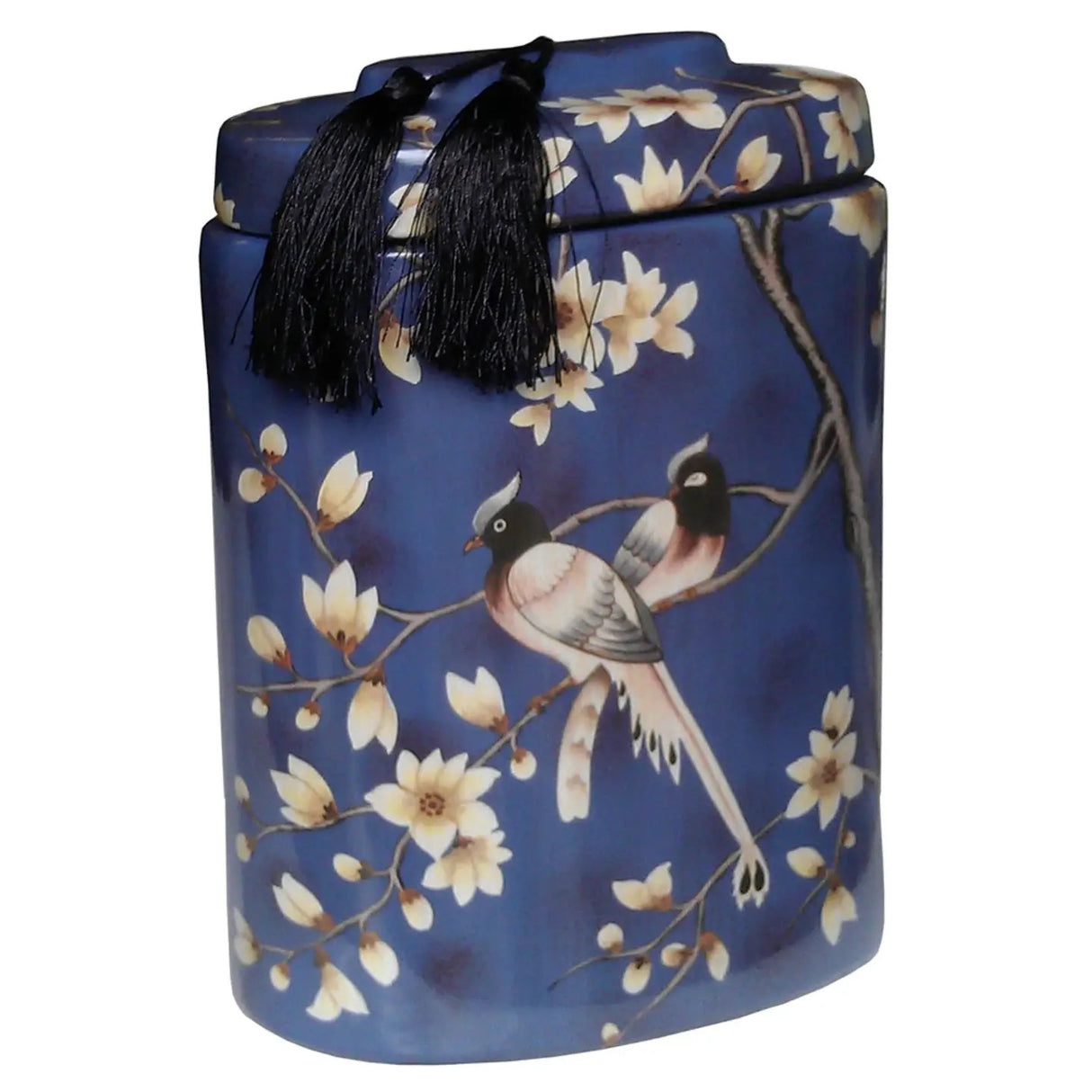 Birds of Paradise Pot - Blue