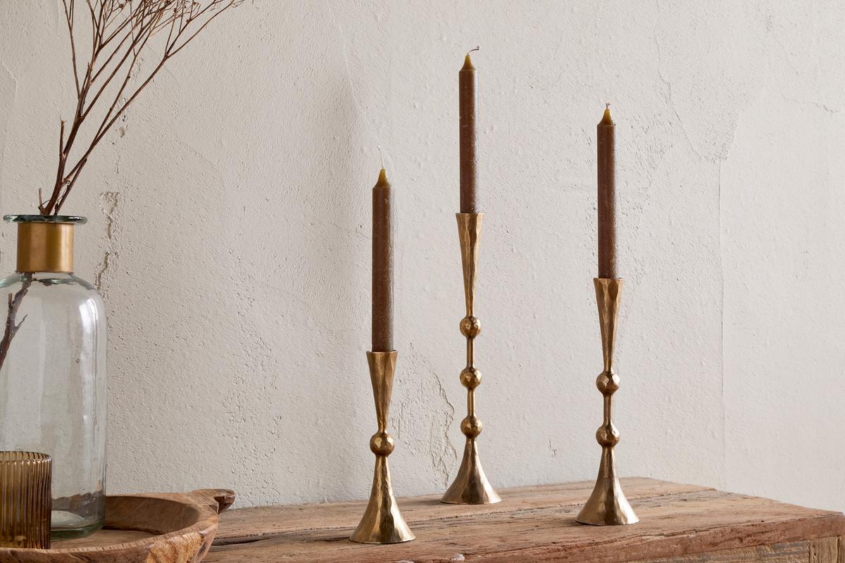 NKUKU - Javanee Candle Holder - Antique Brass - 3 sizes