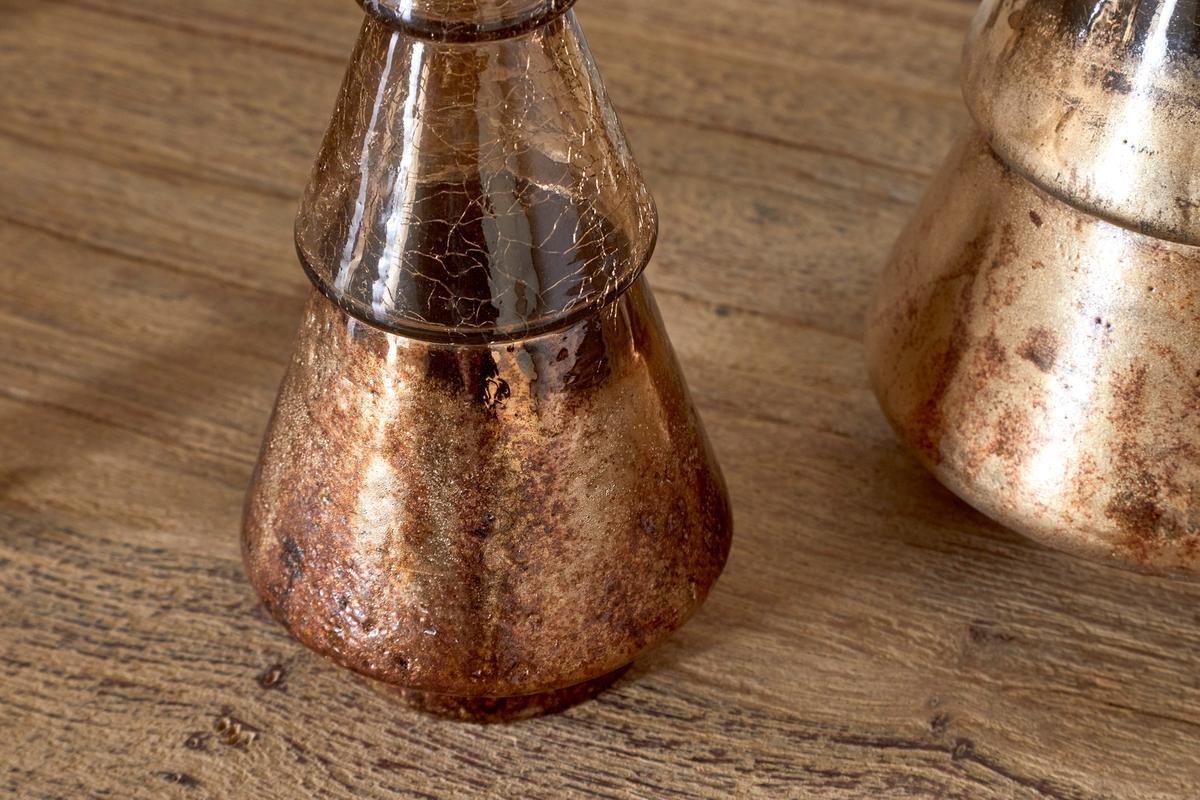 Nkuku - Konara Glass Tree - Gold Crackle - 2 Sizes