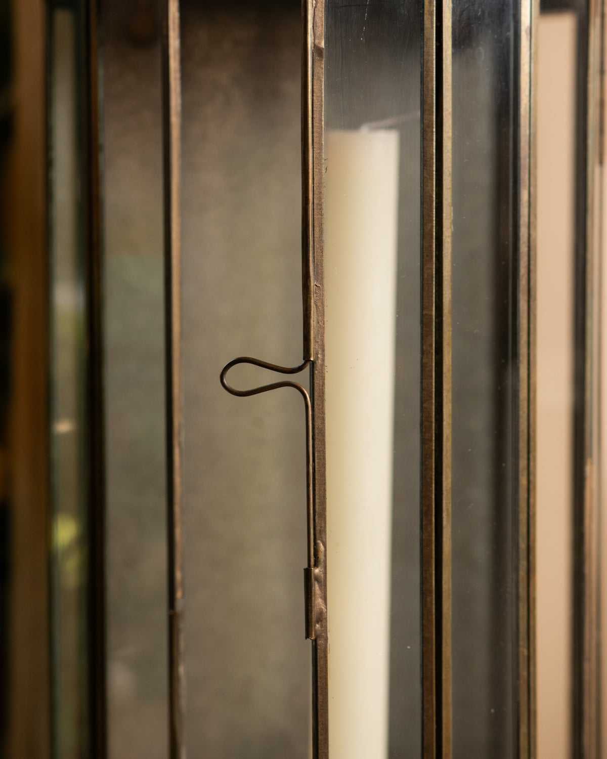 Antique Brass Wall Lantern