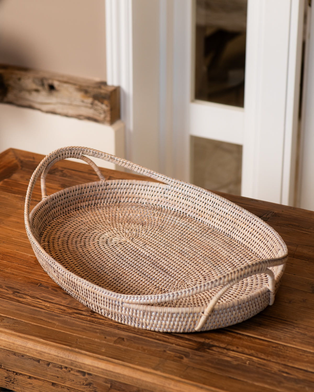 RATTAN CHRISTMAS TRAY