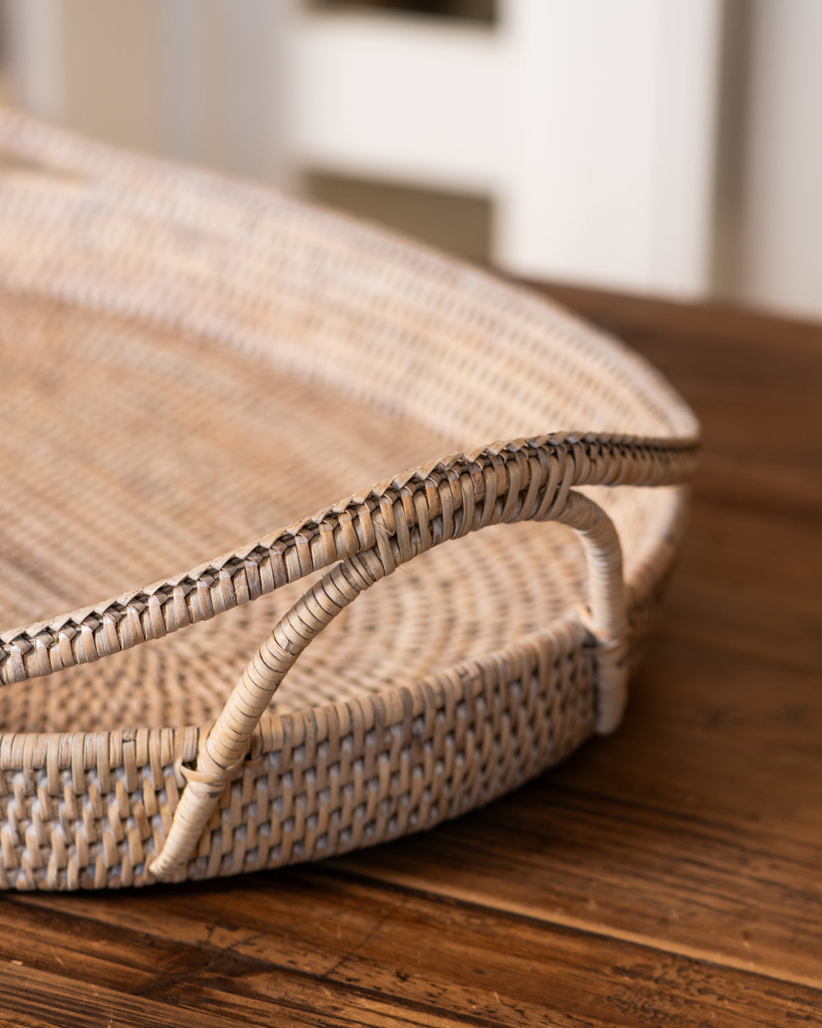 RATTAN CHRISTMAS TRAY