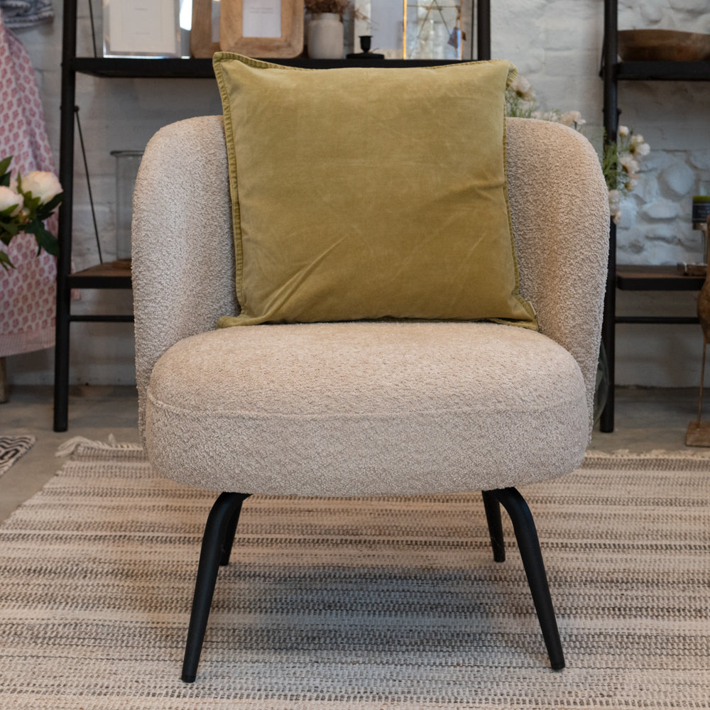 FALL LEAF VELVET STONEWASHED CUSHION