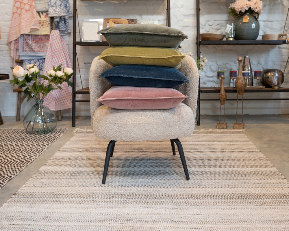 FALL LEAF VELVET STONEWASHED CUSHION