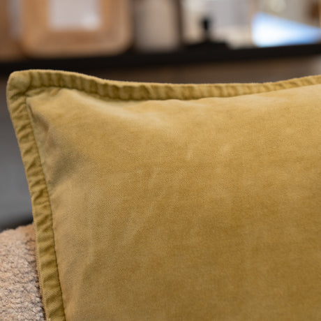 FALL LEAF VELVET STONEWASHED CUSHION