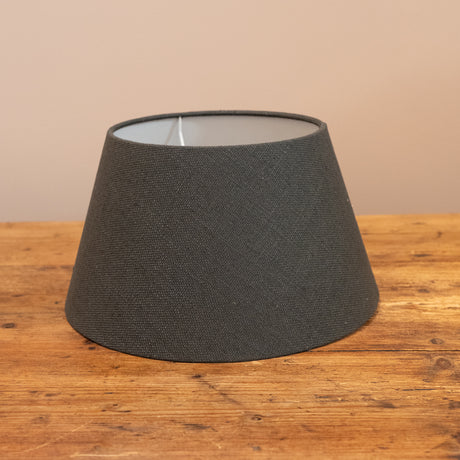 Grey Charcoal Natural Linen Empire Shade