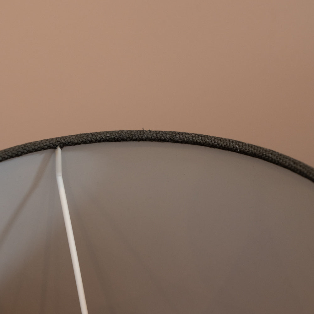 Grey Charcoal Natural Linen Empire Shade