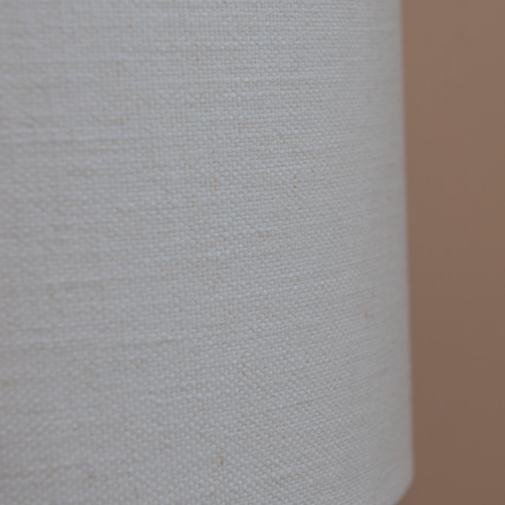 Irish Linen Drum Shade White