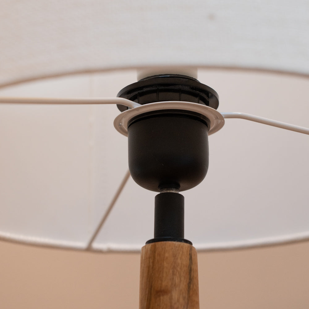 Irish Linen Drum Shade White