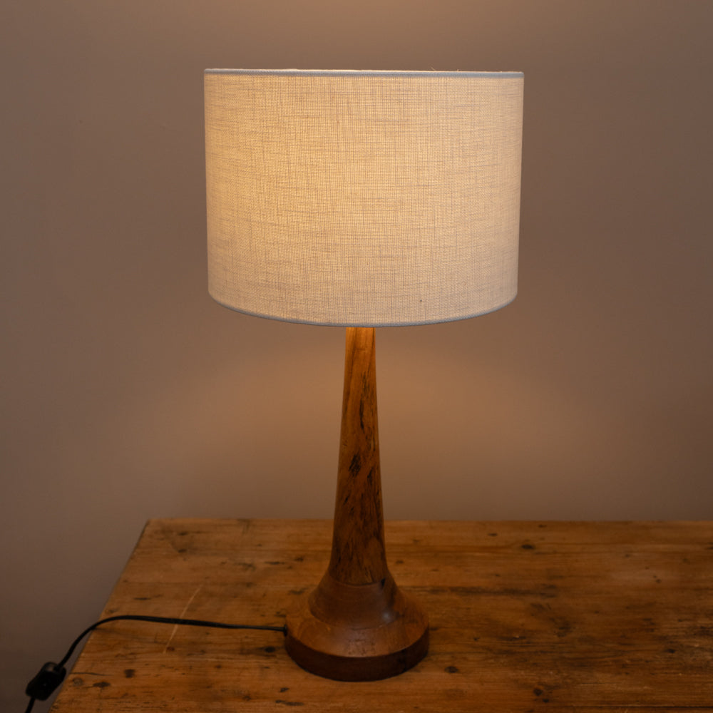 Irish Linen Drum Shade White