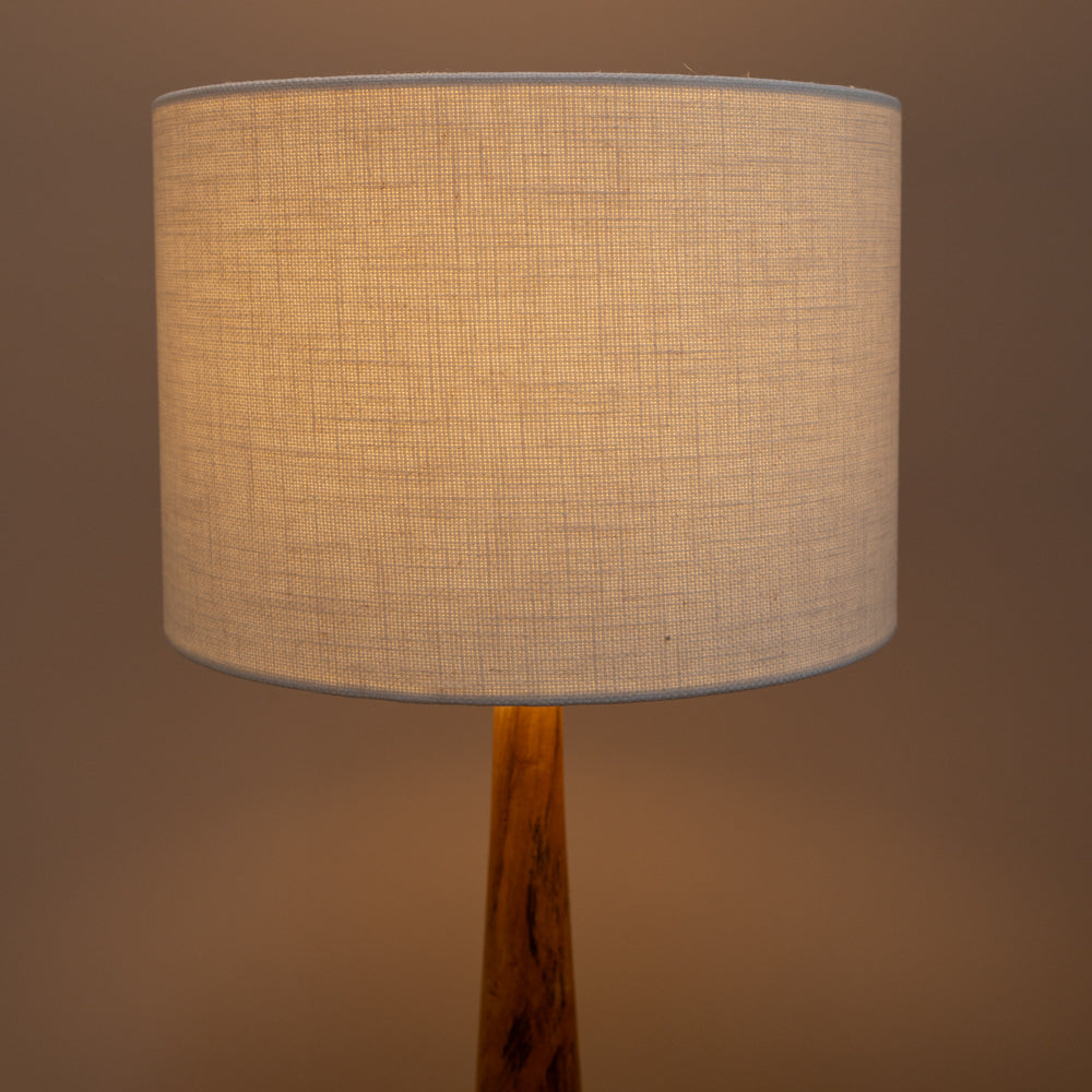 Irish Linen Drum Shade White