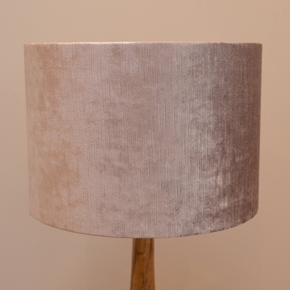 Pink Velour Drum Shade