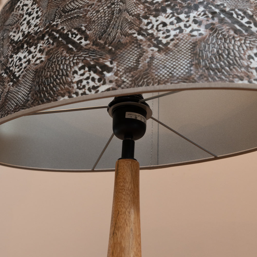 Keyon Brown Animal Velour Print Oval Shape