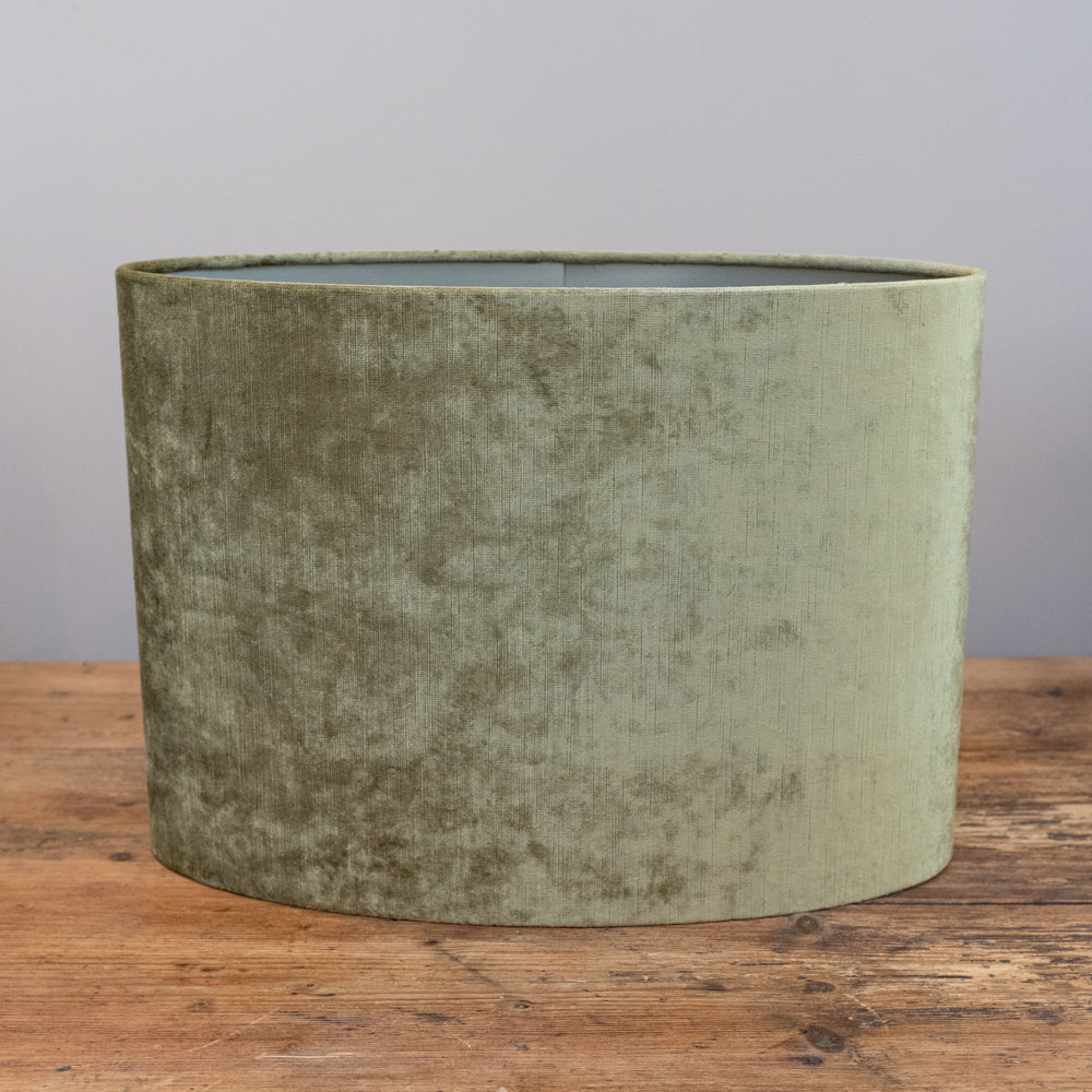 Olive Velour Oval Shade