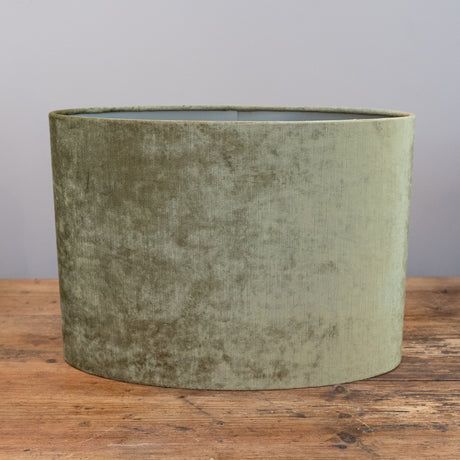 Olive Velour Oval Shade
