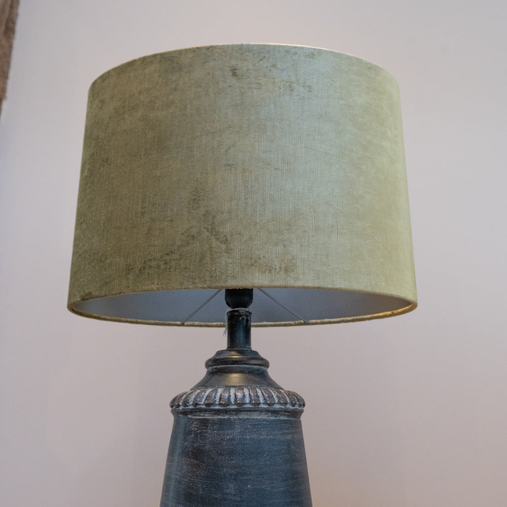 Olive Velour Oval Shade