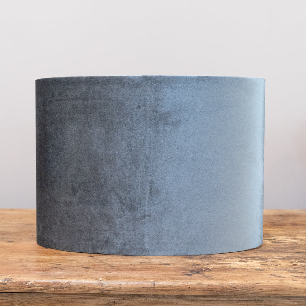 Grey Velour Oval Shade