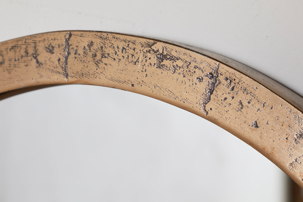 Murwara Wall Mirror - Antique Brass-Small